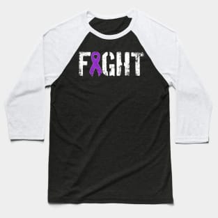 Fight Pancreatic Cancer Military Style Awareness Ribbon Baseball T-Shirt